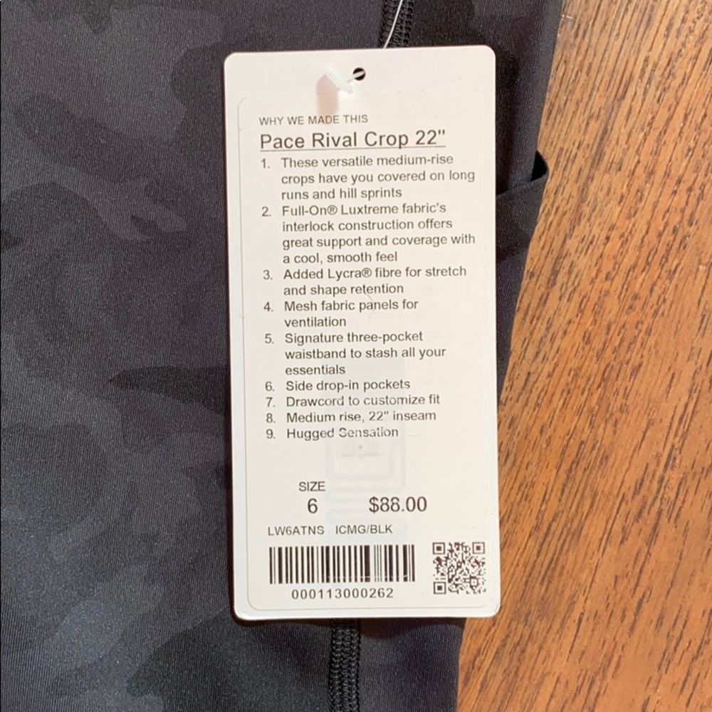 Lululemon Pace Rival Crop 22” Legging - Picture 7 of 7